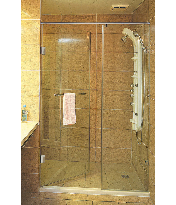 一字型無邊框式淋浴門